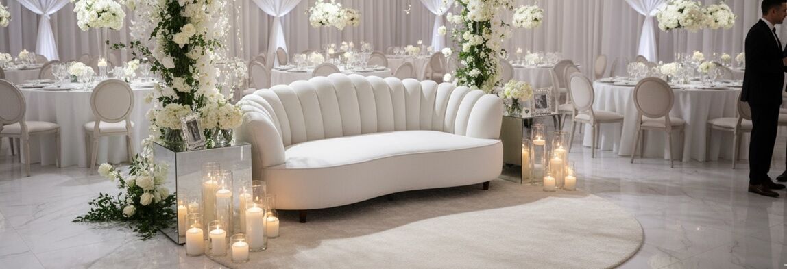 Beige Ivory 3 Seater Sofa Rental UAE
