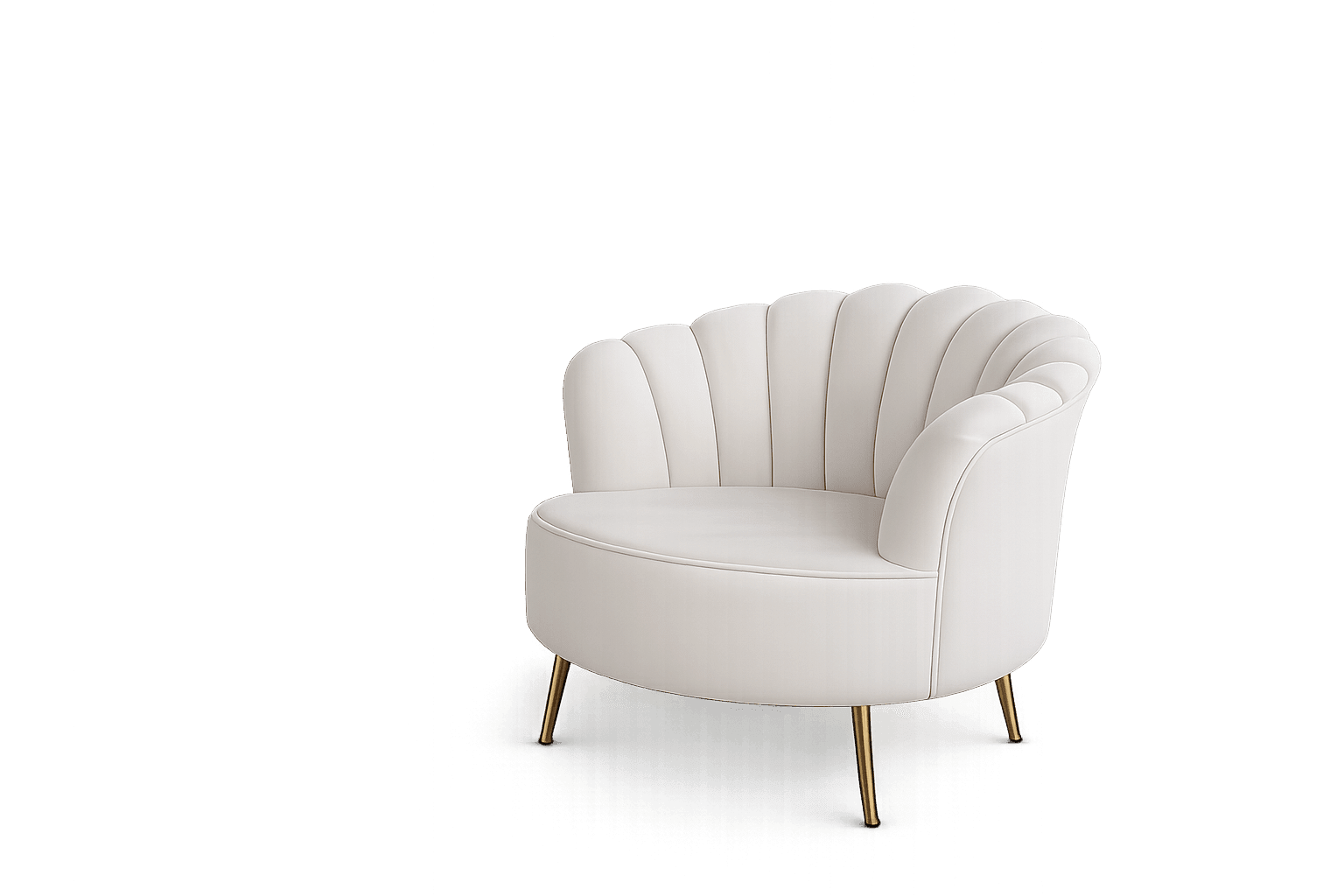 Beige Ivory Single Seater Sofa Rental UAE
