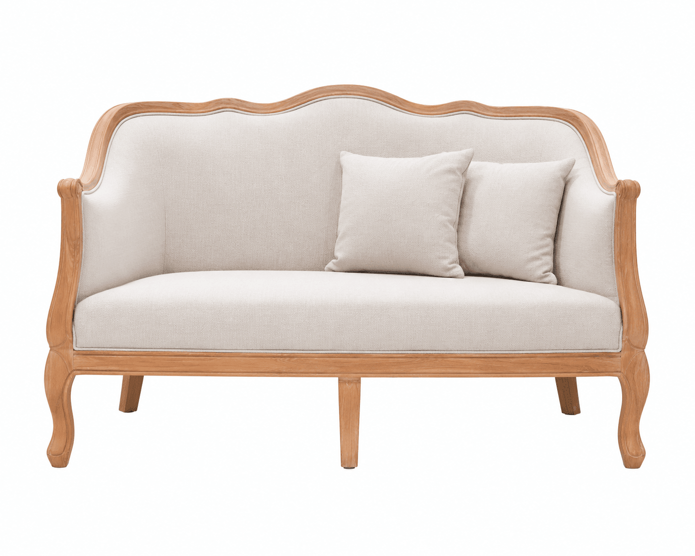Classic Wooden 2 Seater Sofa Rental UAE