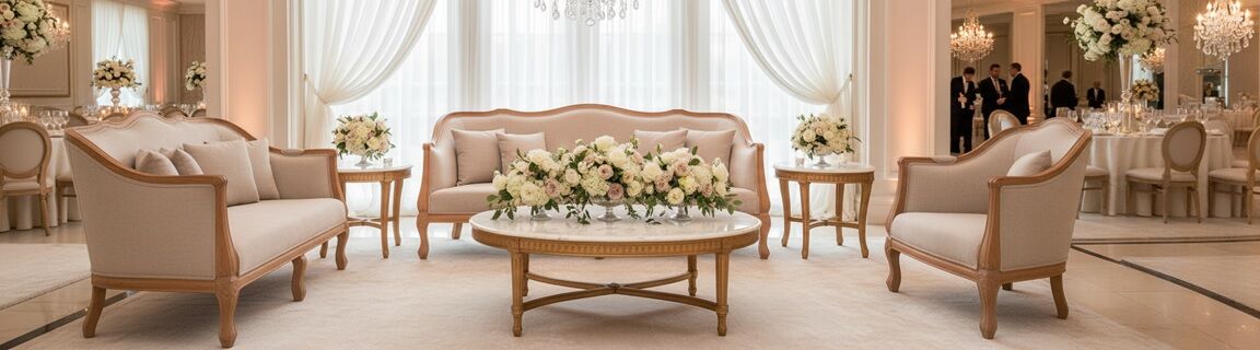 Classic Wooden 3 Seater Sofa Rental UAE
