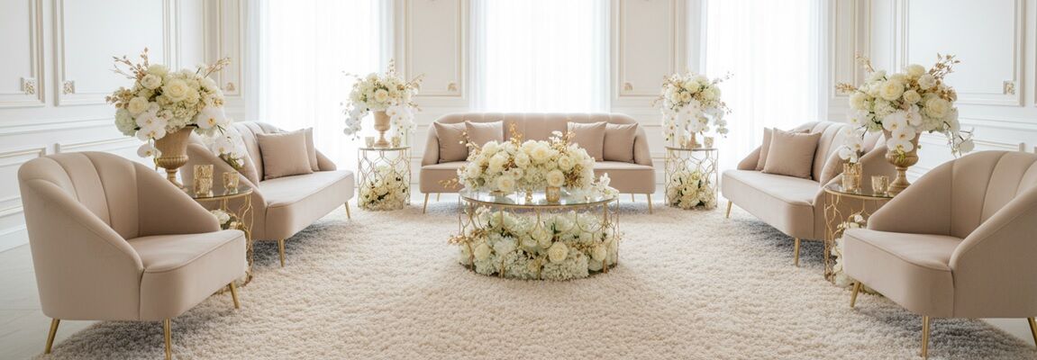 Nude 3 Seater Sofa Rental UAE