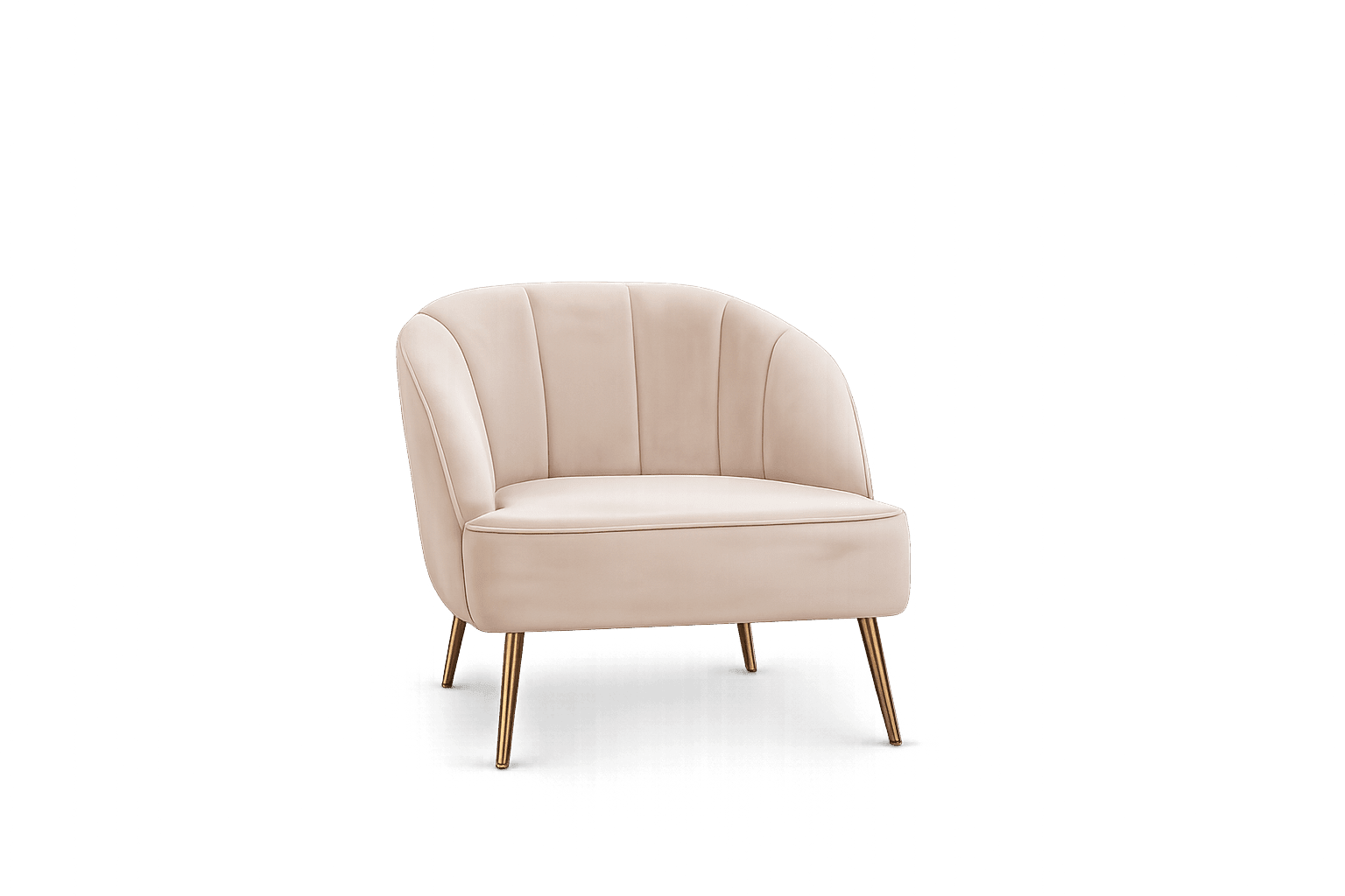 Nude Single Seater Sofa Rental UAE