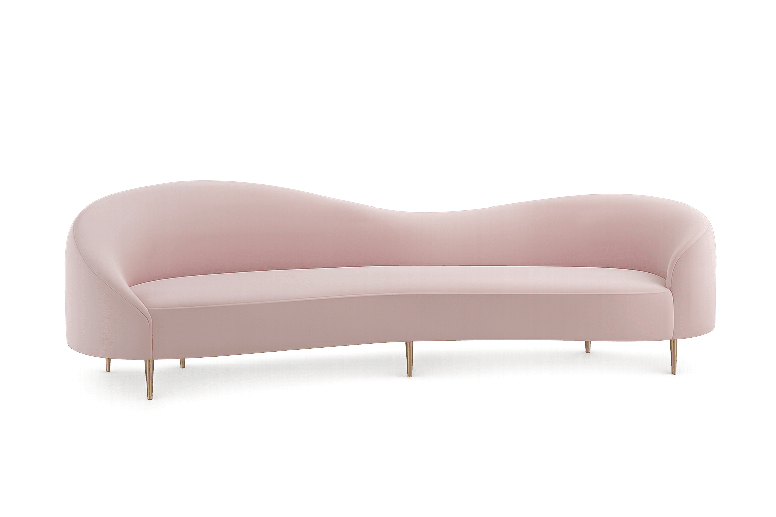 Pink Curve Bridal Sofa Rental UAE