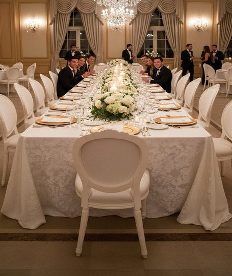 Wooden White Dior Chair with Crown Rental UAE