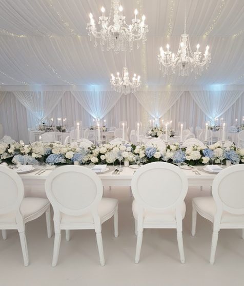 Wooden White Fabric Dior Dining Chair Rental UAE